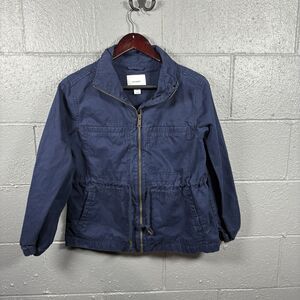Old Navy Full Zip Utility Jacket Womens MP Navy Casual Lightweight